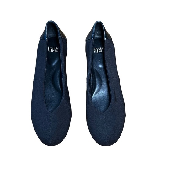 EILEEN FISHER Black Grosgrain Ballet Flats - Picture 5 of 9